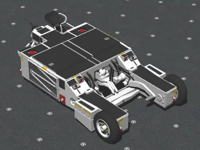AAS32A-32 NAVY Towing tractor 3D model