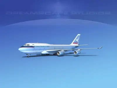Boeing 747-400 Cathay Pacific Cargo 3D model
