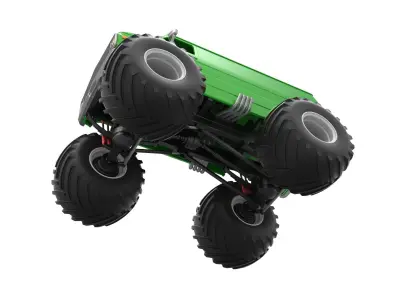 Monster Truck Van Scale 1 to 25 3D print model