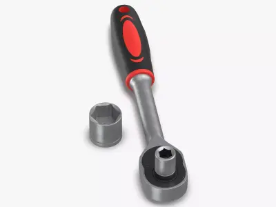 Socket Wrench 3D model shop