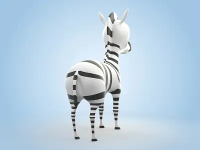 Zebra 3D model