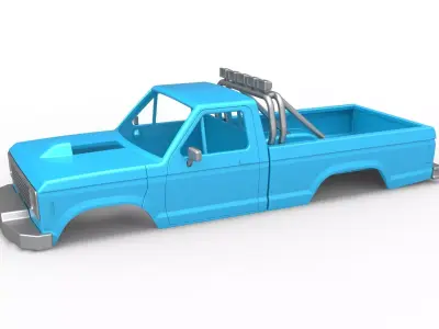 Shell of vintage Ranger Monster Truck Scale 1 to 25 3D print model