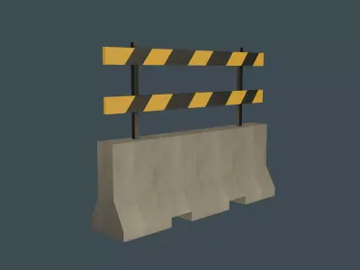 Road Blocker 3D model purchase