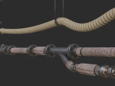 Modular Pipes Diameter 10 - Complete Collection 3D Model Pack
