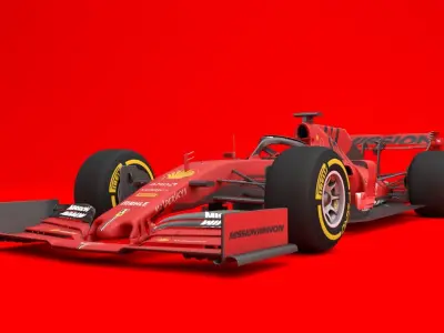 Ferrari SF-90 MISSIONWINNOW 3D MODEL Low-poly 3D model