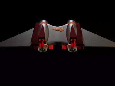 Jetpack jetman cyraxz technology black lava edition 3D model