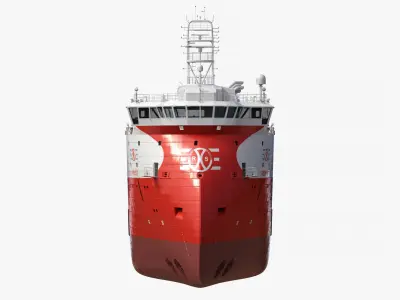 Ulstein PX105 Rem Hrist Platform Supply Vessel 3D model