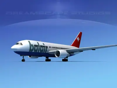 Boeing 767-100 Balair 3D model