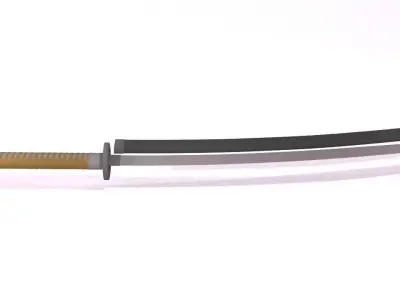 Katana Sword Low-poly 3D model shop