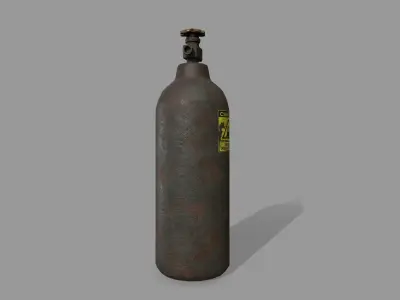 Oxygen Tank Low-poly 3D model shop