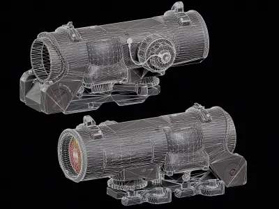 ELCAN SpecterDR Low-poly 3D model purchase
