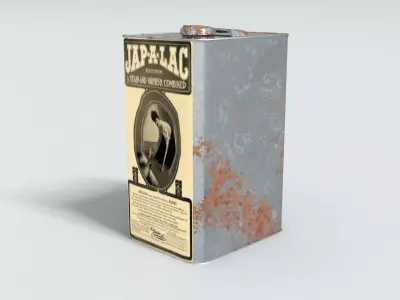laos Can Of Varnish Low-poly 3D model
