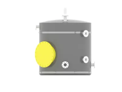Estanque FRP 3D model