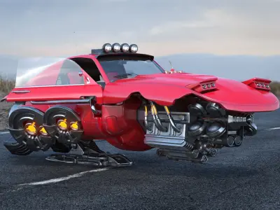 Future Car 4 3D model