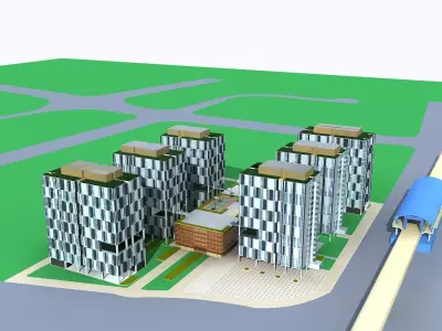 Office Building 3D model 360
