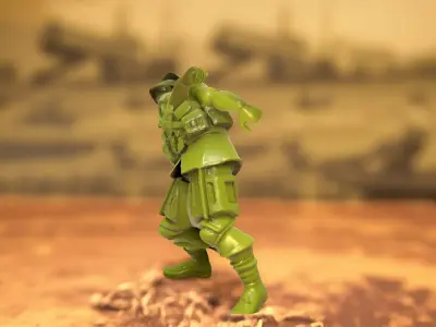 Classic Toy Soldier model pack Low-poly 3D model