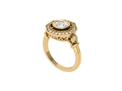 Wedding Ring  3D print model 243