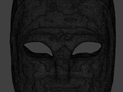 Realistic high quality Venetian carnival mask - Facemask 3D model
