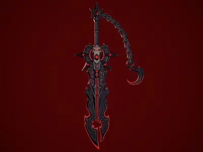 Stylize Sword Low-poly 3D model