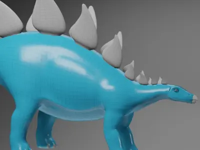 stegosaurus basemesh 3D model