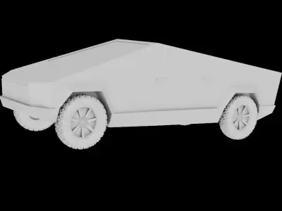 Cyber Truck Low-poly 3D model purchase