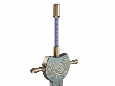Sword 8 Low-poly 3D model
