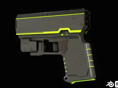 P64 scout Low-poly 3D model