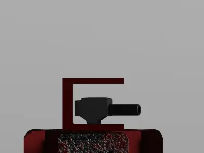 Box Spider Low-poly 3D model