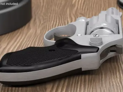 Small Revolver Smith and Wesson 3D model