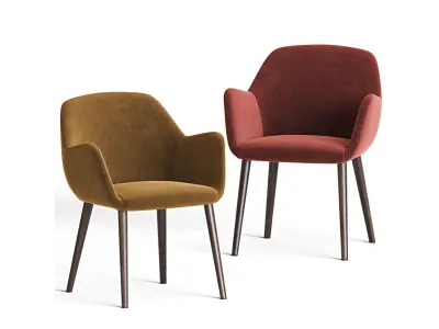 kesy Dining Armchair Thecontractchair 3D model