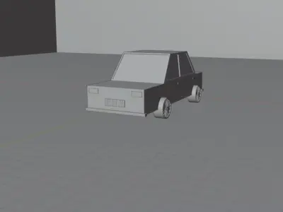 Low Poly Car - 3D model Free low-poly 3D model