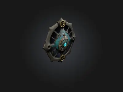 Cursed Amulet Low-poly 3D model