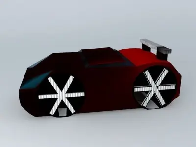 Sports Car Free 3D model shop