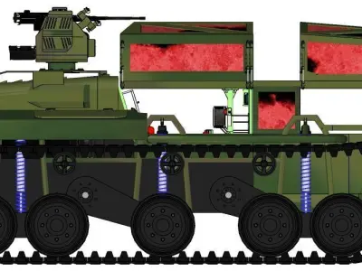 GUANDIRA ARMORED Low-poly 3D model