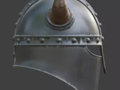 Viking Helmet 3D Model v02 Low-poly 3D model