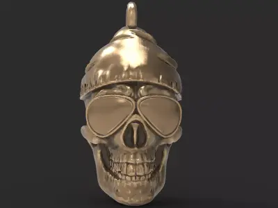 Skull pendant 3D print model