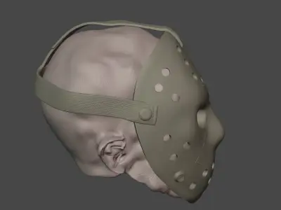 Jason Voorhees part 4 head sculpt for custom figure  3D print model