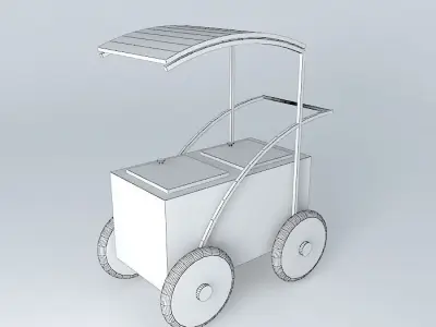 Hawker cart 3D model purchase