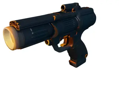 Futuristic Gravity Gun 3D Model 3D model