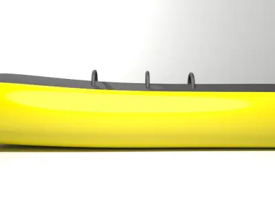 Inflatable row boat - Type 3 3D model