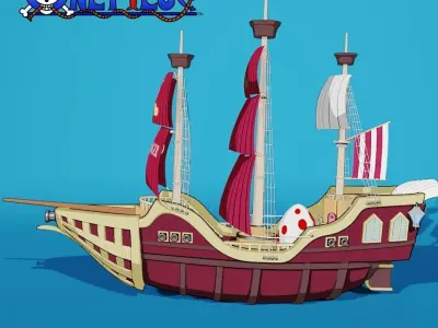 OnePiece Ship - Gol D Roger s Ship Oro Jackson 3D model