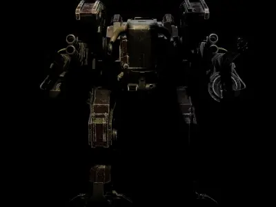 mecha Low-poly 3D model buy