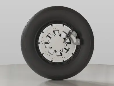 Motorcycle Tyre 3D model
