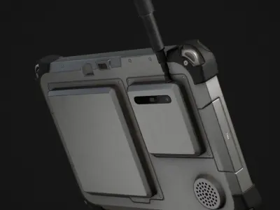 Tablet Phone Military Low-poly 3D model purchase