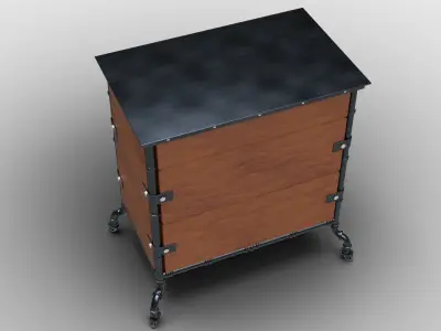 Steampunk cabinet 3D model
