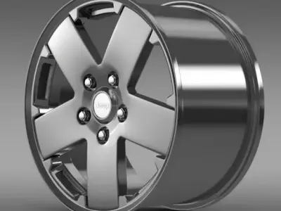 Jeep Wrangler rim 3D model