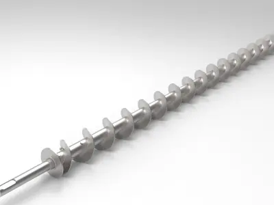 Screw metal 3D model