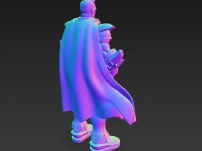Armored Superhero Collectible 3D Printable Action Figure 3D print model