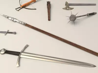 historic weapon collection  3D model