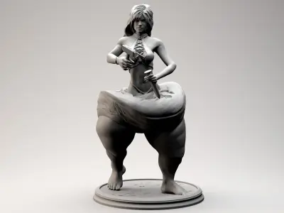 Fat to Fitness Girl 3D print model
